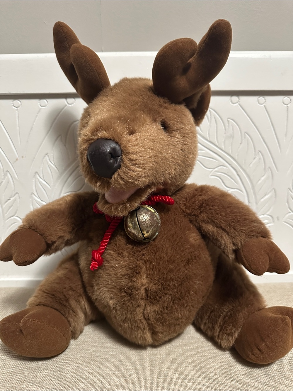 Rare vintage exclusive Walt Disney brown reindeer plush